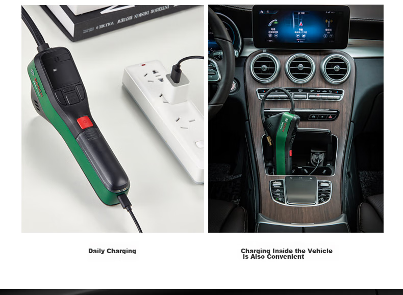 BOSCH Car Air Pump Inflator for Sedans And Cars, High-Power Single-Cylinder Portable Cycling Pump 27