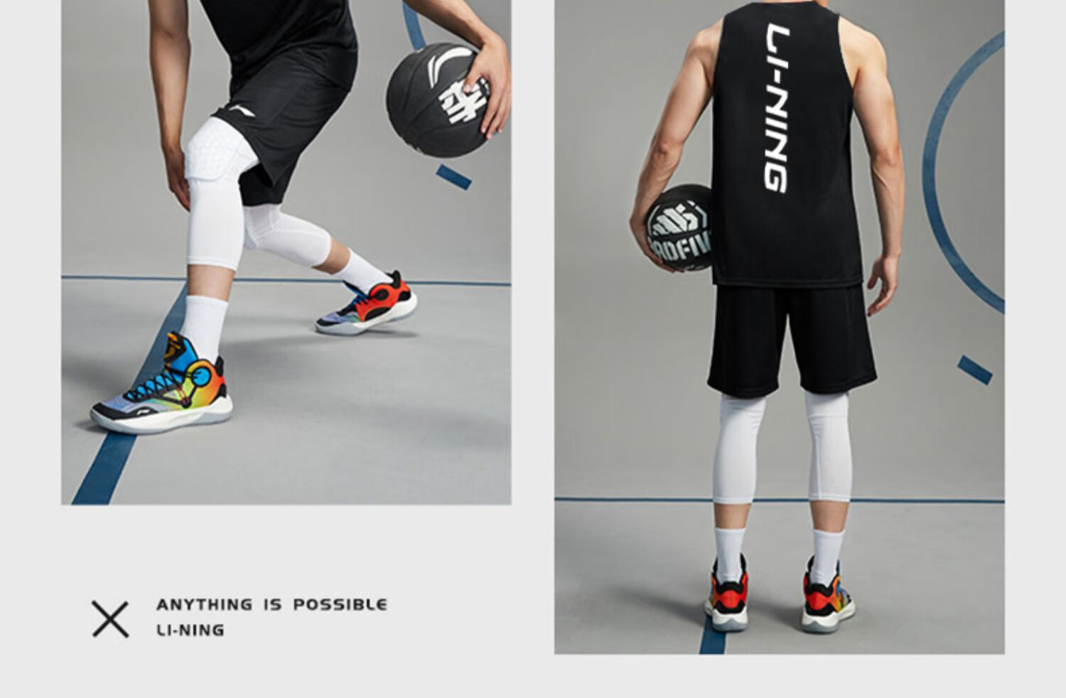 Li-Ning Sports Tank Top for Men, Summer Running Training Fitness Wear, Ice Silk Basketball Quick-Dry Shirt, Marathon Sleeveless Breathable Vest 15