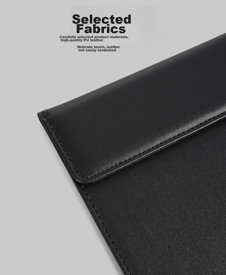 SIMAA A4 Magnetic Leather Conference Board Folder, Magnetic File Folder for Meetings And Business Writing, Report Folder Writing Pad Office Supplies with Pen Holder 8592 Black 6
