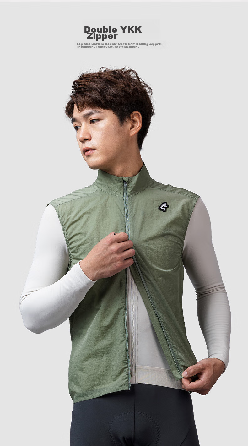 LAMEDA Windproof Cycling Vest with Storage, Road Bike Gear, Quick-Dry Cycling Jersey for Men And Women, Casual Color, Size L 9