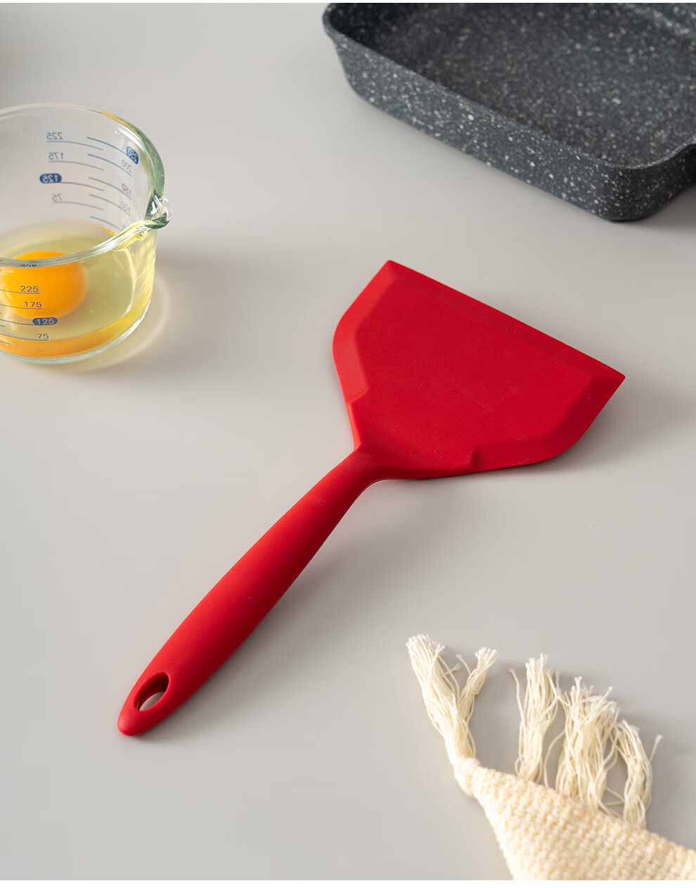 Onlycook Mini Silicone Spatula And Soup Ladle Set, Non-Stick Heat-Resistant Silicone Spatula And Ladle, Two-Piece Set 9