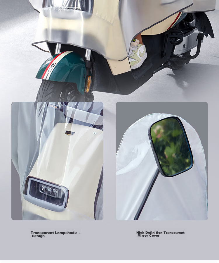 JD Original Electric Motorcycle Raincoat, Single-Person Battery Car Raincoat, Long Full-Body Storm Protection, Specially Designed for Delivery Riders 13