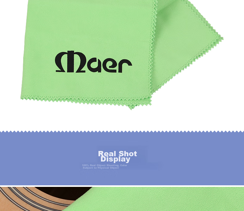Maneryuepu Cleaning Cloth for Musical Instruments, General Cleaning And Care for Guitar, Ukulele, Violin, Cotton Cloth, 28X30 Cm, Pack of Three 9