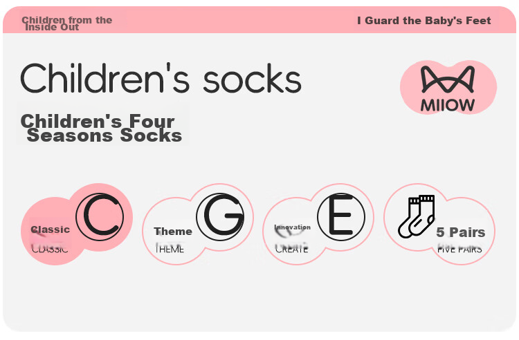 MiiOW Children's Socks, Girls' Socks, Autumn And Winter, Cute Baby Girl Socks for Older Children, Cotton Mid-Calf Socks, Colorful Rabbit Design, Size L 1