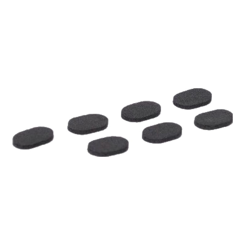 HB Sponge Eyeglass Nose Pads, Oval Black, *40 Pairs, Nose Bridge Pads, Anti-Pressure Marks, Non-Slip, Height-Increasing, Anti-Fall