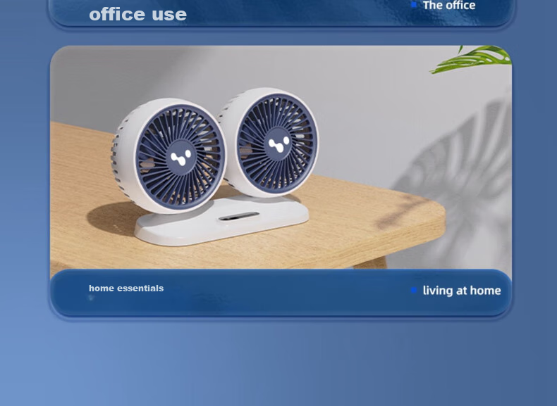 Dijialun Car Fan, 24V for Trucks, 12V Cooling, Small Bread Car, USB Interface, Powerful Dual-Head Electric Fa 17