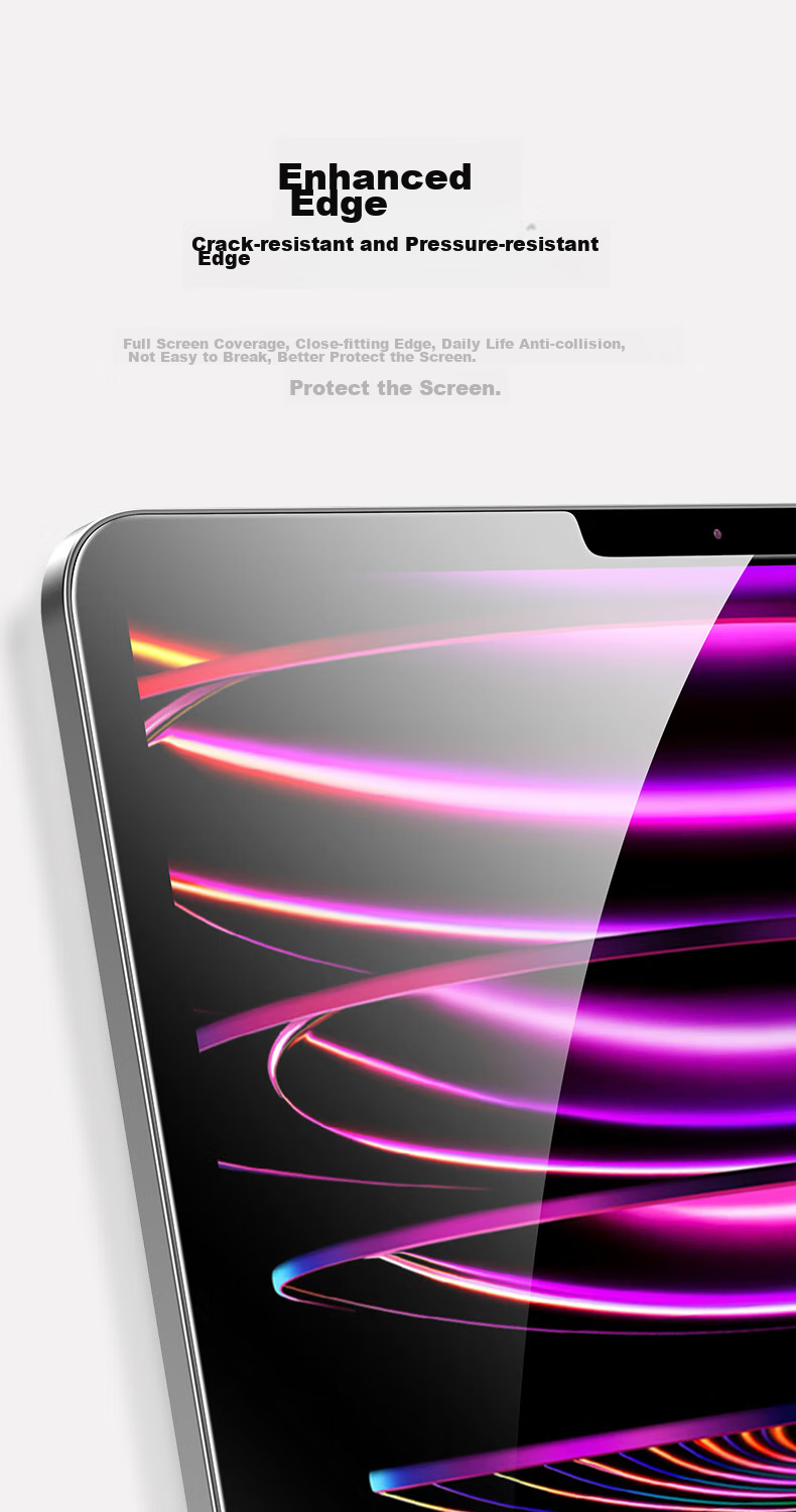 CangHua Tempered Glass Screen Protector for IPad Pro/Air4/Air5, Compatible with 11-Inch 2022/2021/2020 Apple Tablets, HD Anti-Fingerprint Protective Film 9