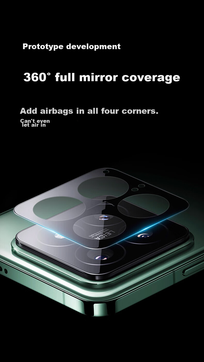 ESR [2 Pieces] Camera Lens Protector for Xiaomi 14 Pro, Tempered Glass, High-Definition Rear Camera Anti-Fingerprint Full Coverage No Pixel Loss Scratch-Resistant Wear-Resistant Protective Phone Lens Film 6