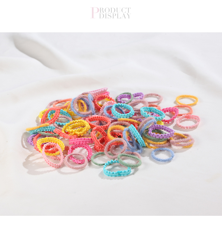 CHIMERA Approximately 80 Basic Elastic Hair Ties, Gentle on Hair, Flexible, for Girls' Hairstyles, Hair Accessories, And Hair Bands 6