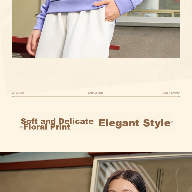 361° Women's Sweatshirt, Spring Fleece-Lined Jacket, Sports Casual Round Neck Long-Sleeve Pullover Top, 662344801D-2 9