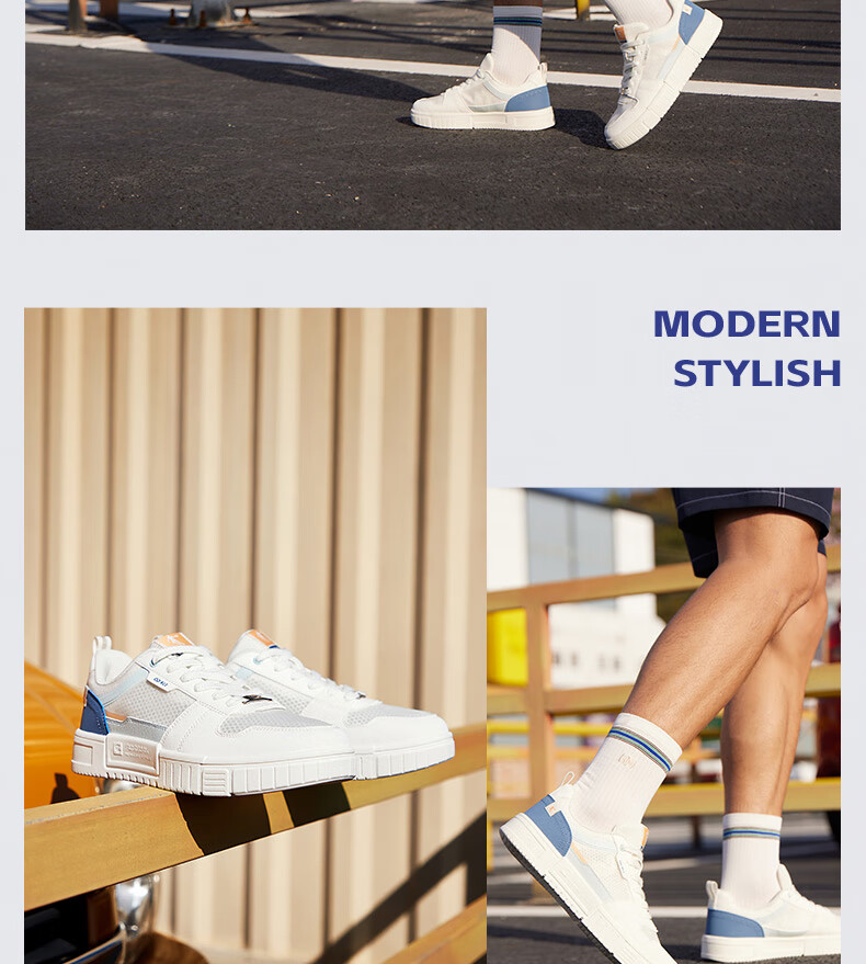 QIAODAN Men's Sneakers, Summer New Style Mesh Lightweight Breathable Casual Shoes, Thick-Soled Height-Increasing White Shoes, Sports Shoes for Me 14