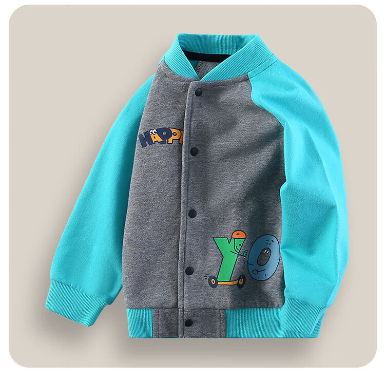 YUZHAOLIN Children's Jacket, Baby Baseball Jacket, Boys' Short Outerwear for Going Out, Casual Clothing for Young And Older Kids, Children's Wear 15