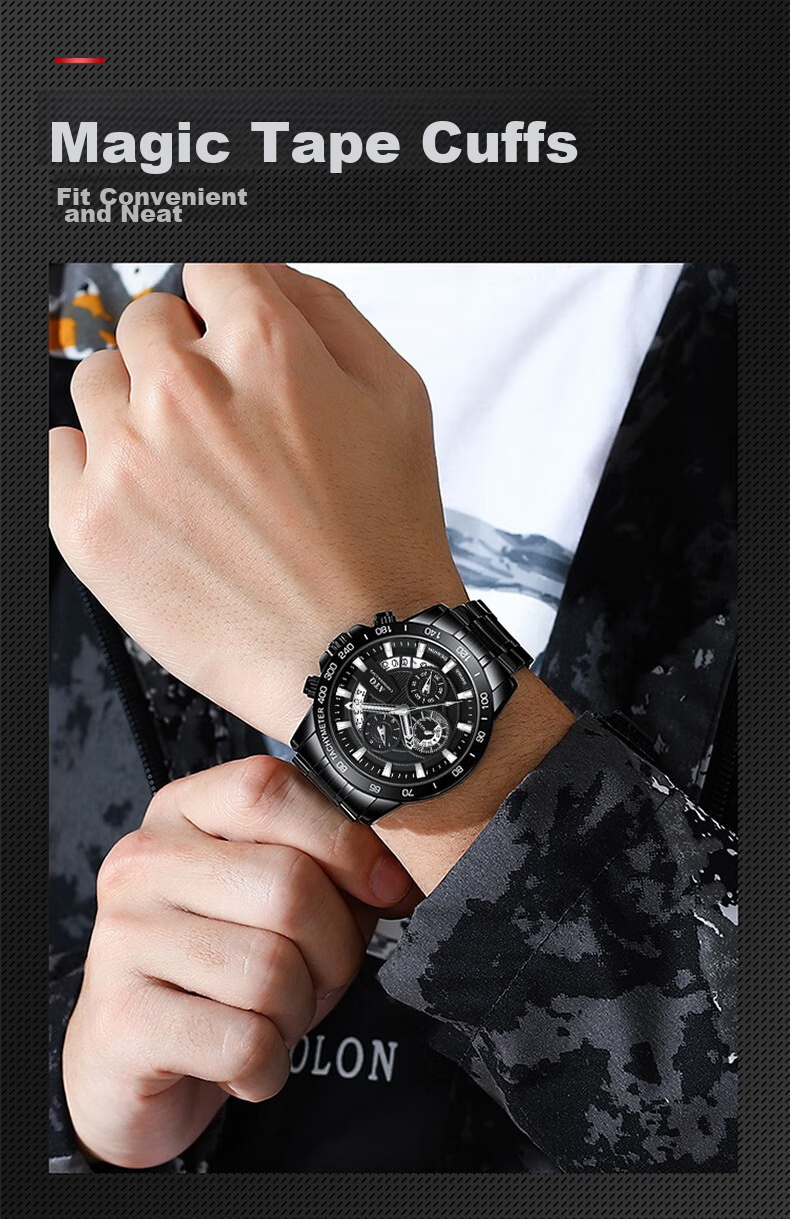 ATQ Celebrity Endorsed Black Knight Men's Casual Business Quartz Watch, New Year Valentine's Day Gift for Boyfriend Or Husband 3