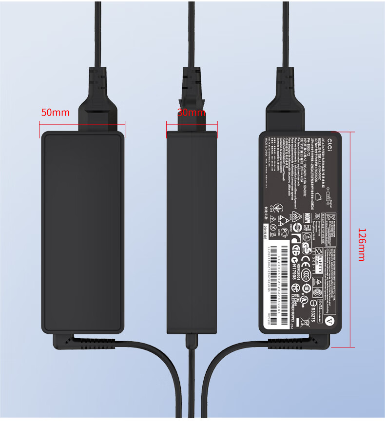 Elei Compatible with Lenovo Laptop Charger for Xiaoxin Air 12/13, YOGA 510/YOGA 710/Xiaoxin 510S Adapter, 20V 3.25A 65W Computer Power Cord 16