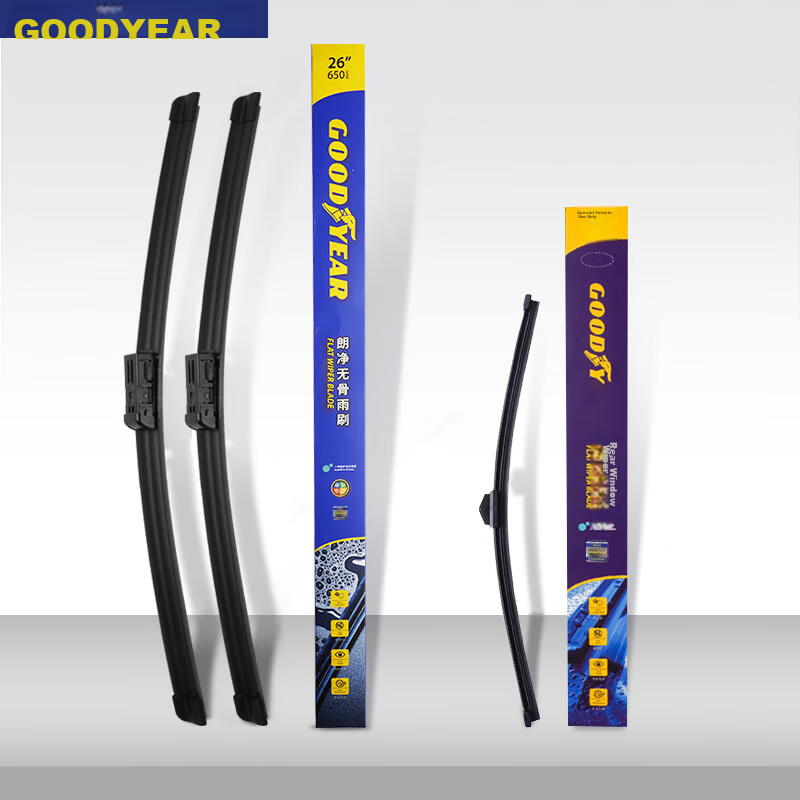 Goodyear Jilibo You PRO Windshield Wipers for 2020-2022 Models, Original Boneless Factory Front And Rear Wiper Blade Set