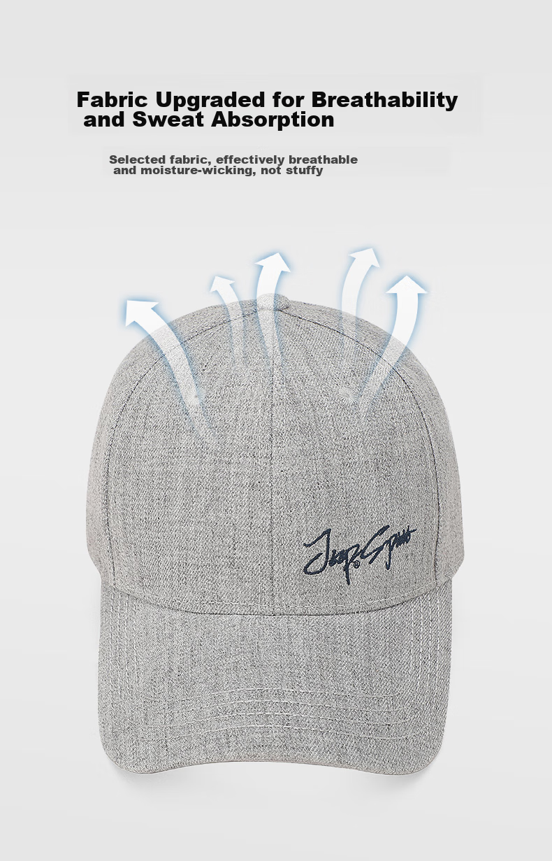 JEEP Baseball Cap for Men And Women, Fashionable All-Season Visor Hat, Sun Protection Hat, Casual Versatile Sun Hat 6