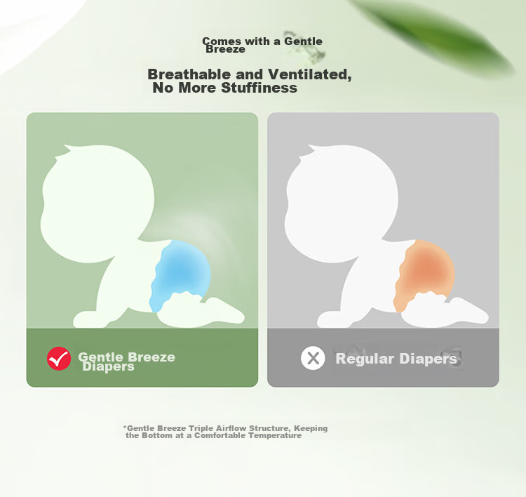 Chiaus [No Carbamide Found] Breathable Diapers, M Size, 24 Pieces, Baby Diapers 11
