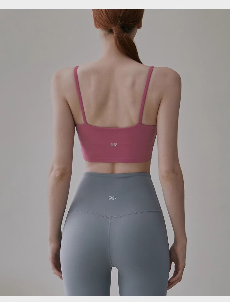 Gigt Sports Bra for Women with Chest Pads, Yoga Bra, Sexy Backless Design, Thin Straps, Fitness Workout Tank Top 9