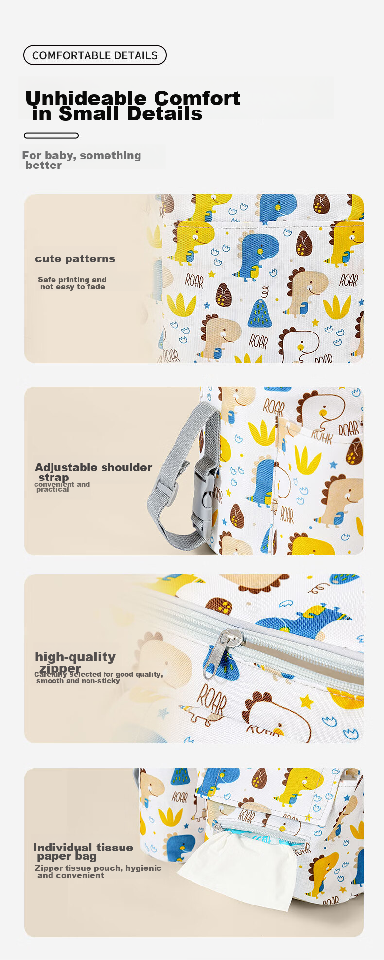 Nanjiren Stroller Bag, Carriage Bag, Mommy Bag, Handheld Shoulder Bag, Baby Multi-Functional Outdoor Bag 10