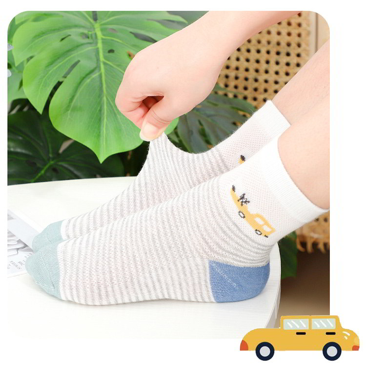 LangSha Children's Socks, Boys' Spring And Summer Thin Cotton Socks, Comfortable Breathable Mesh Socks for Boys 17