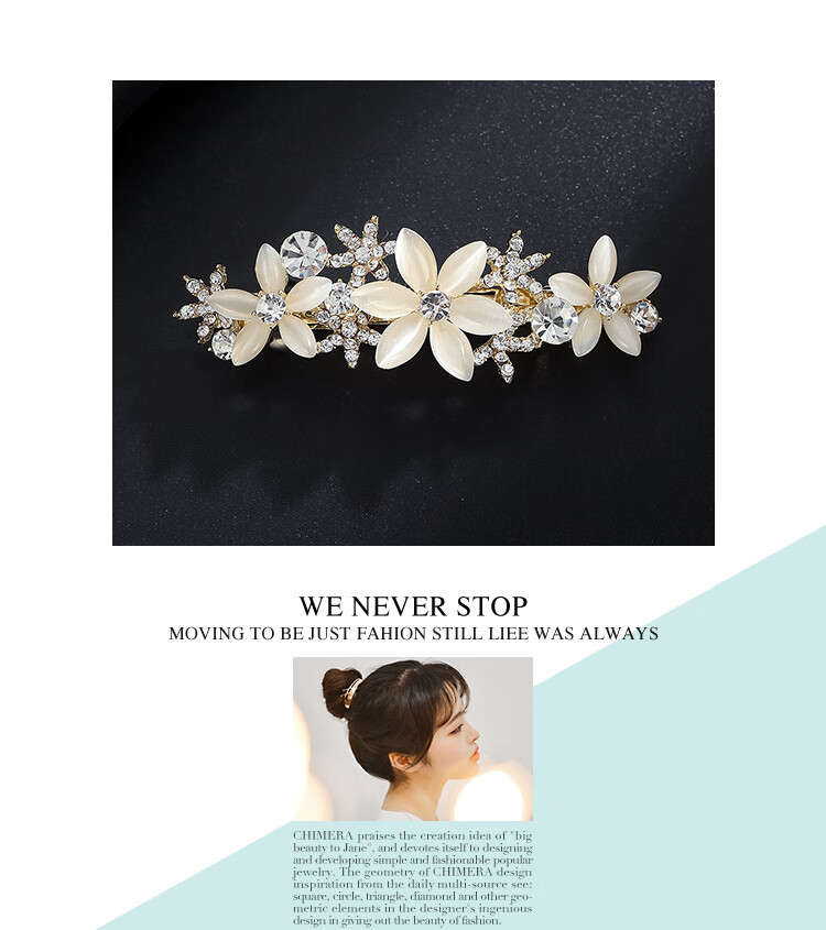 CHIMERA Elegant Hair Clip, Back of Head Half-Up Butterfly Bun Clip for Women, Side Clip Hair Accessory, Mid-Autumn Festival Gift 1