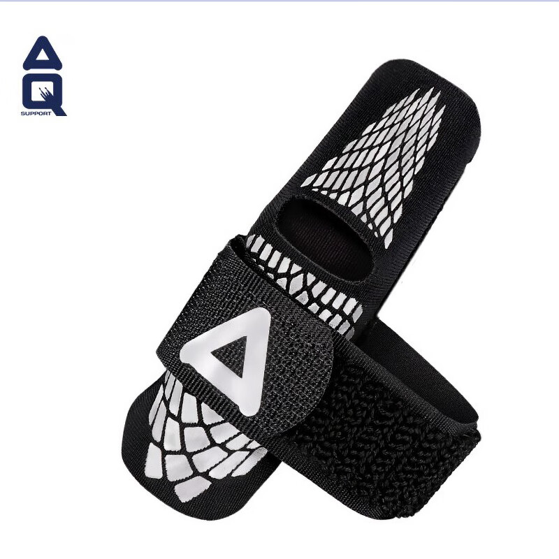 AQ Finger Immobilization Protective Sleeve, Sports Basketball Volleyball Guard, Black Dragon Scale Compression Version, Single Piece, B30927S/M
