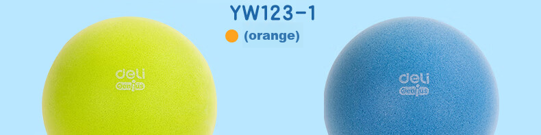 Deli No. 7 Children's Colorful Silent Basketball, Indoor Noiseless Quiet Indoor Parent-Child Toy, Blue 32