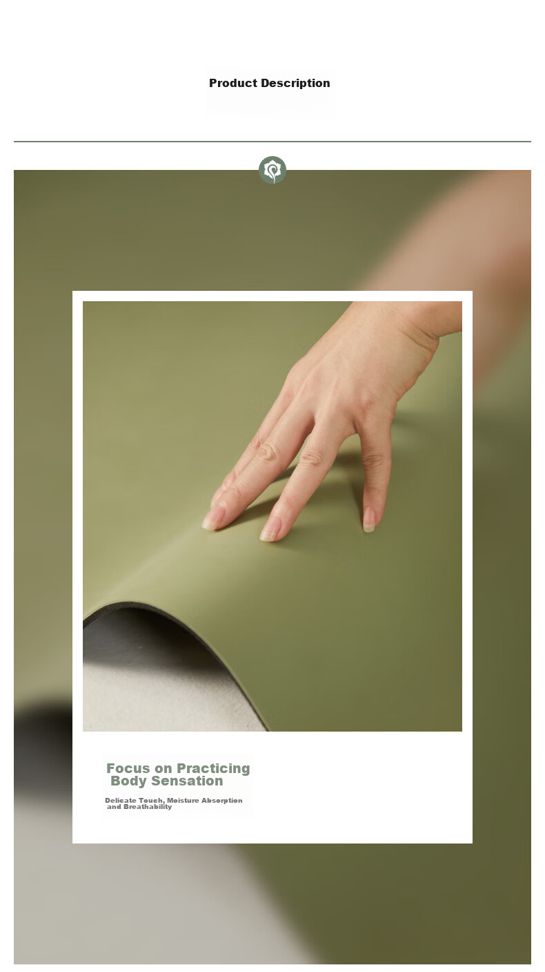 Hata Natural Rubber Non-Slip Yoga Mat, Thickened And Widened for Beginners, Soundproof, Shock-Absorbing, Fitness Mat, Eco-Friendly Home Exercise Mat 10