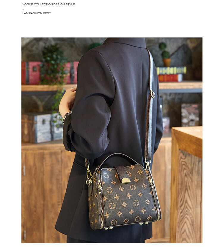 Aiqinghai Handbag, Women's Bucket Bag, Crossbody Shoulder Bag, Large Capacity, Light Luxury Brand, Birthday And Mother's Day Gift, Practical Present for Mom 17