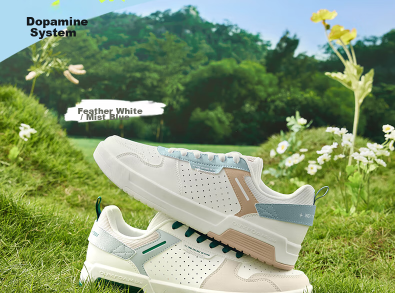 361° Men's Sports Shoes, Spring And Summer Retro Versatile Thick-Soled Warm White Casual Sneakers for Men, 672416602F-2 26