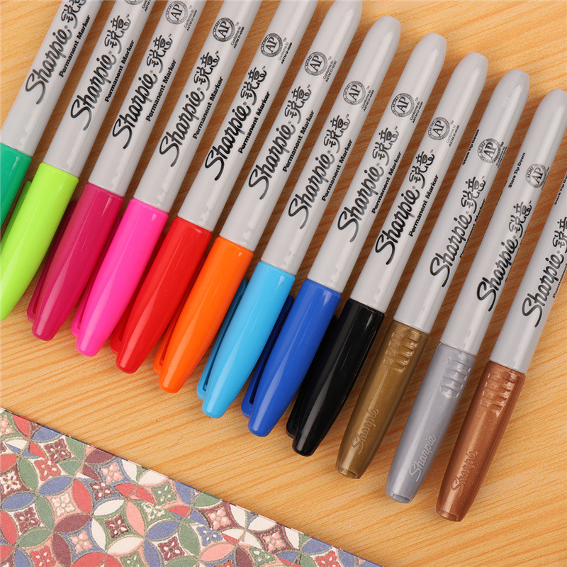 Маркер перманентный Sharpie Fine Point, черный, 2.5 мм, водостойкий, быстросохнущий, для рисования и подписей