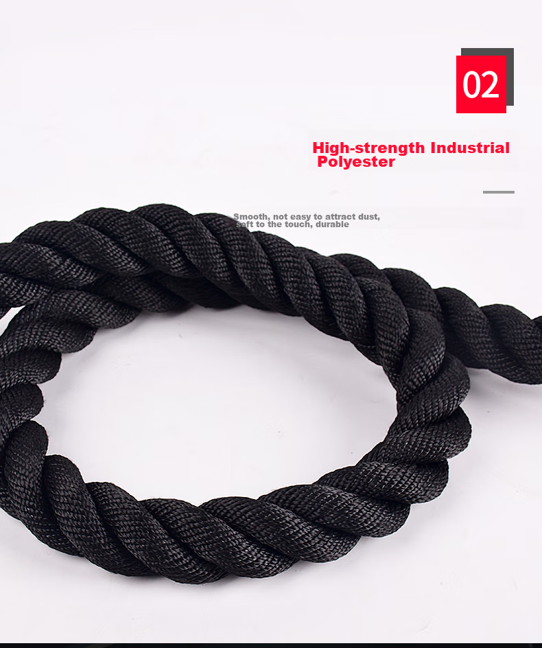 AiMeiShi Combat Rope, Fitness Rope, Physical Training Swinging Rope, Professional Physical Training Rope, Fitness Strength Rope, 9 Meters 5