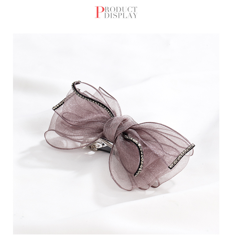 CHIMERA Korean Organza Bow Hair Clip, Ponytail Barrette, Half-Up Hairpin, Hair Accessory for Women, Mid-Autumn Festival Gift 10