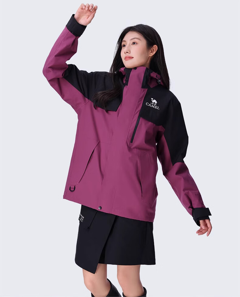 CAMEL Outdoor 3-in-1 Detachable Waterproof Cold-Resistant Mountaineering Jacket O611 for Men and Women 22