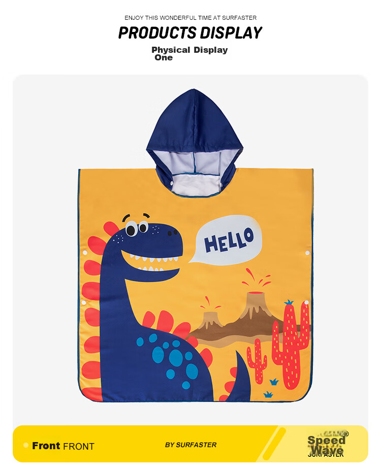 Sulang UPF50+ Sun Protection | 20% Spandex High-Elastic Long-Sleeve And Pants Children's Boys Swimwear Dinosaur Walking Pants 110 25
