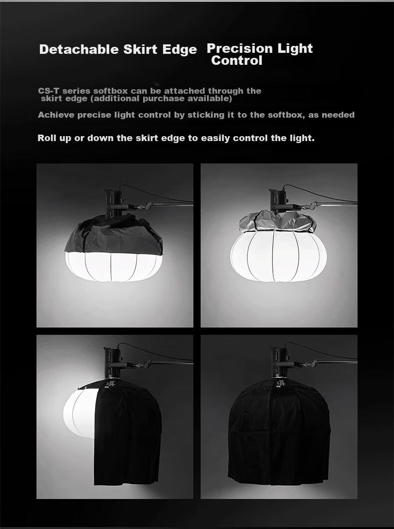 Godox Portable Softbox Light, 65cm Quick-Install Diffusion Dome, for Photography And Live Streaming, Foldable And Collapsible, Spherical Soft Light Box 5