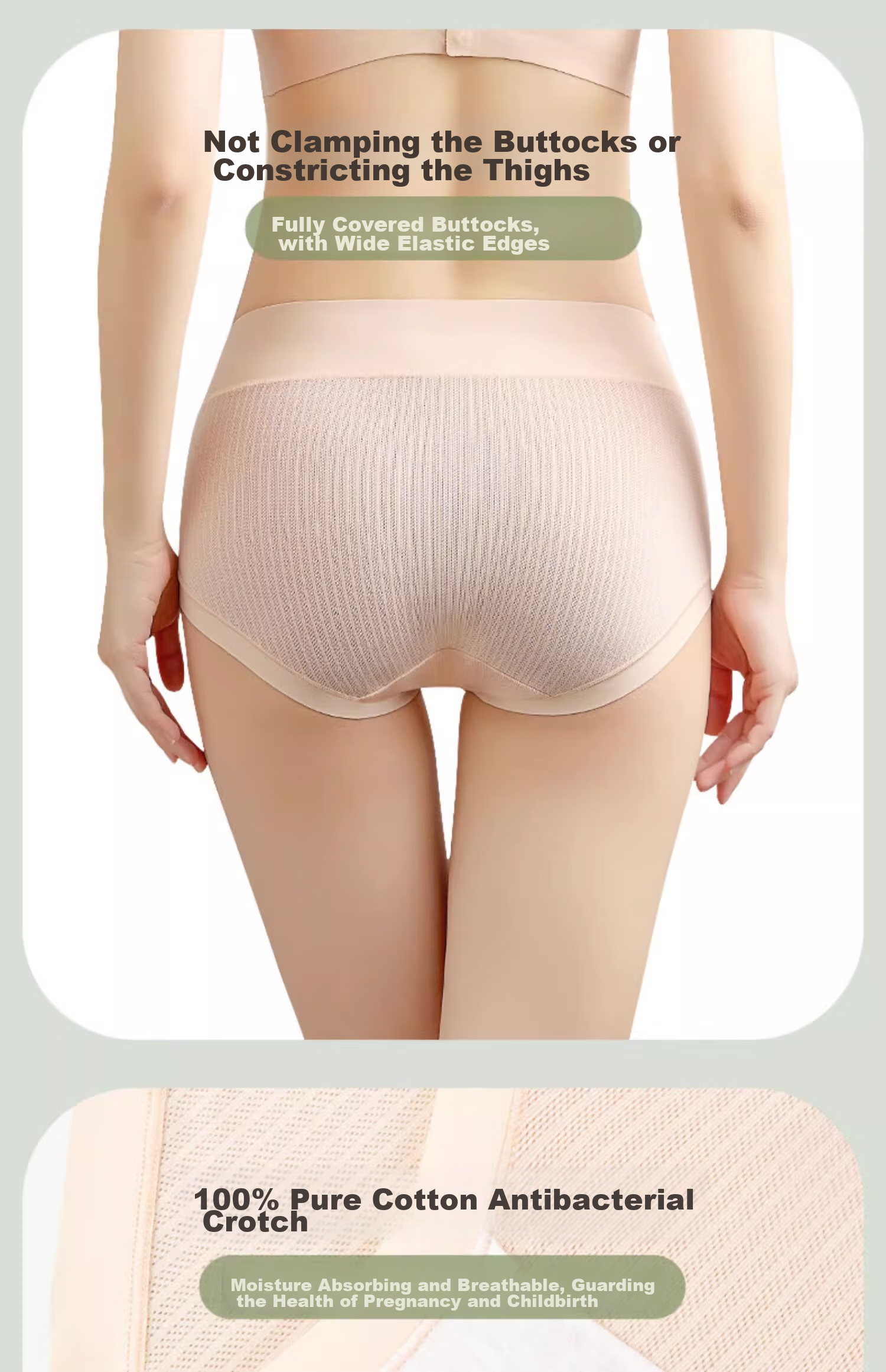 FENYE Maternity Underwear, Low-Rise Modal, for Late Pregnancy, Specialized Large Size Shorts, XXL 7