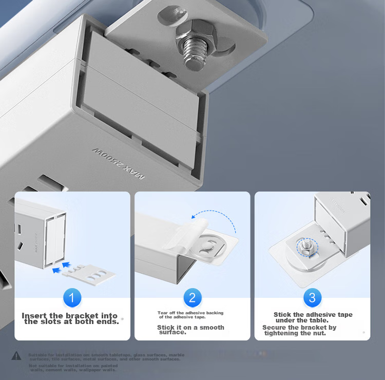 BULL Lightning Protection PDU Desktop Overload And Overpower Protection Under-Desk Gaming Cabinet Socket/power Strip/extension Cord/surge Protector, 8 Outlets with Master Switch, 3-Meter Specification GNE-P108ET 12