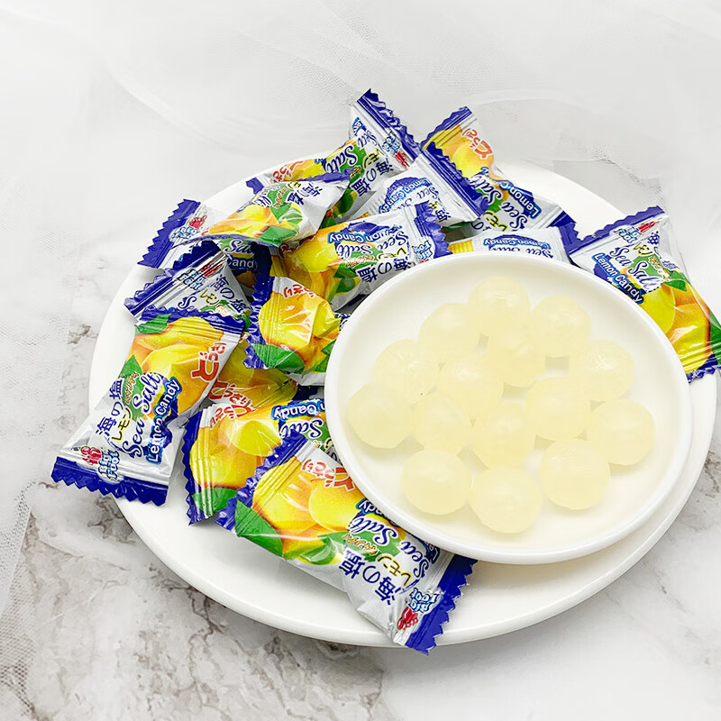 大马碧富 咸柠檬硬糖 128g/袋 马来西亚进口 水果糖 招待糖 约50颗 喜糖
