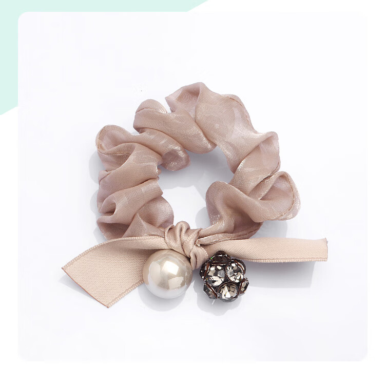 CHIMERA Hair Tie, Round Bead Hair Band, Ponytail Hair Tie, Bun Hair Accessory, Hair Ties for Girls, Teacher's Day Gift 9
