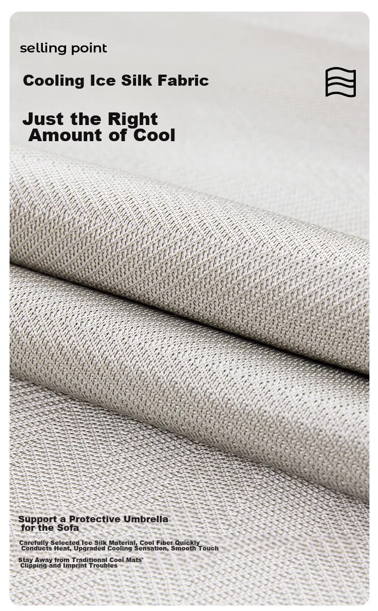AVIVI Ice Silk Sofa Cushion, Summer Cooling Mat, Sofa Cover, Armrest Cover, Sofa Towel, 90*90 Cengning 2