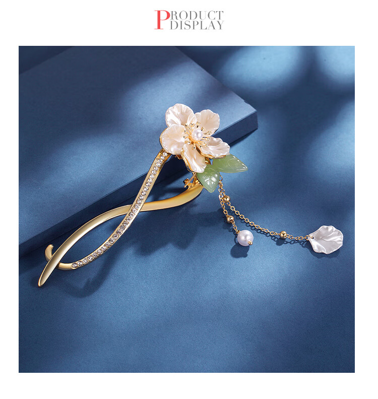 CHIMERA New Chinese-Style Hanfu Qipao Hair Clip, Tassel, Back of Head Clip, Bangs Clip, Hair Accessory, Women's Mid-Autumn Festival Gift 24