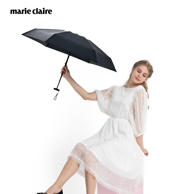 Marie Claire UV Protection Umbrella, Compact And Portable, Ultra-Light Sunshade, Parasol for Women, Gift