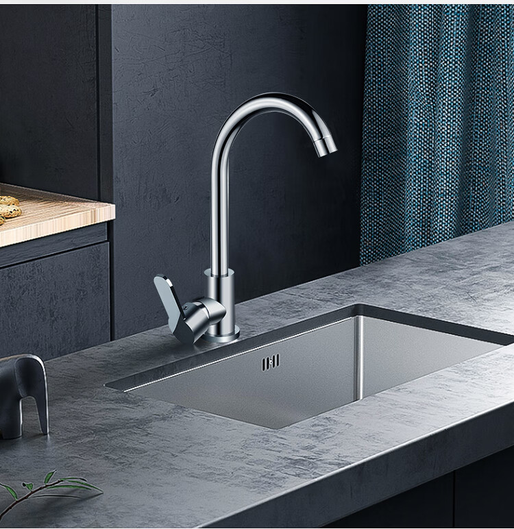 MEJUE Kitchen Faucet, Stainless Steel Double Water Spray, 360° Rotating Hot And Cold Dual Control, Sink Basin Z-011341 17