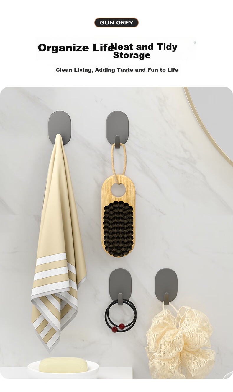 Baizi Invisible Nails, No Drilling Required, Strong Wall Nails for Wedding Photos And Picture Frames, Hidden Hooks for Decorations, Hang 20 Pieces 7