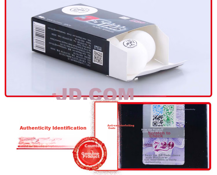 729 Table Tennis Three Stars New Material 40+ All-China Games Edition Seamless Ball White Set 3 Boxes 6