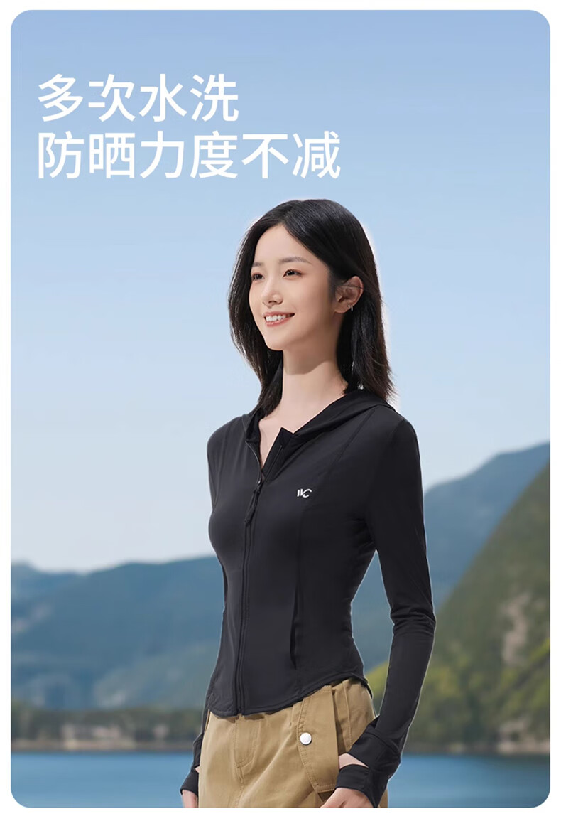 VVC Sun Protection Clothing for Women, Slim Fit Ice Silk Cool-Feeling UV-Resistant Urban Light Outdoor Jacket, Premium Gray, M 6