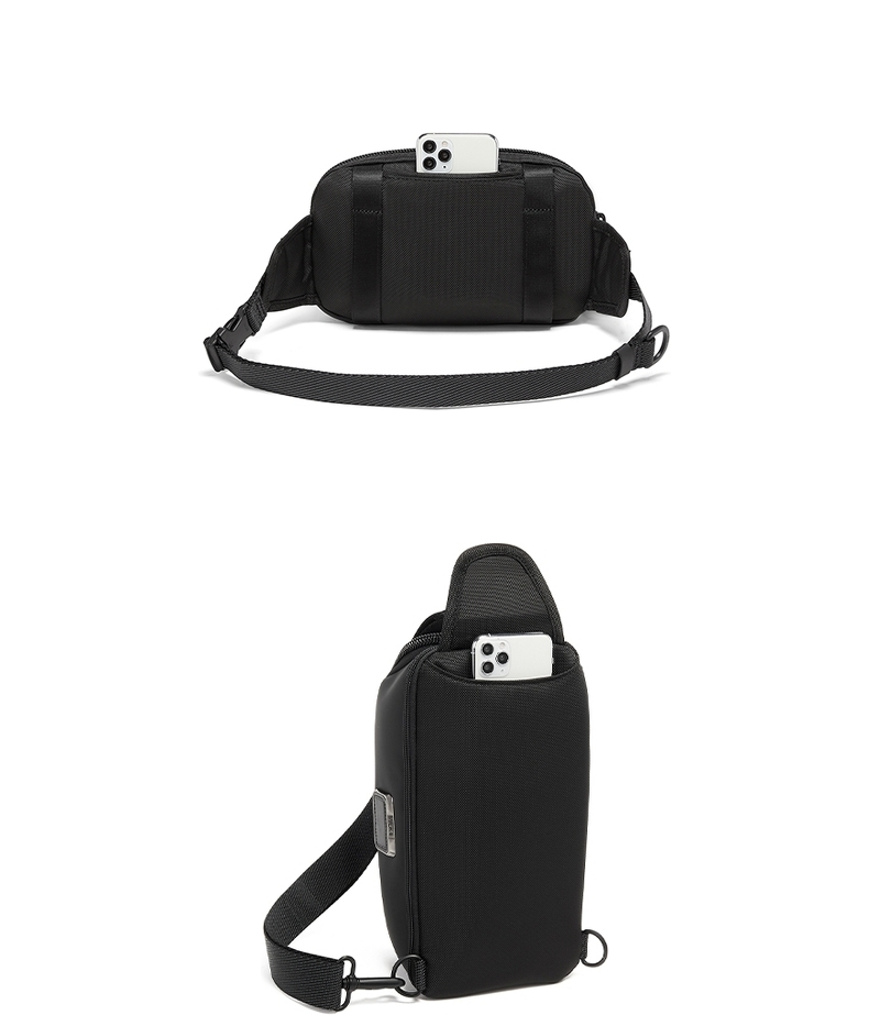 TUMI ALPHA BRAVO Men's Business Travel Sports Waist Pack Chest Bag Black Father's Day Gift 7