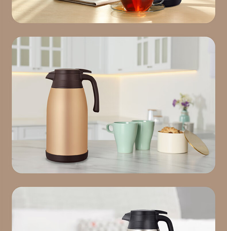 ZO JIRUSHI Insulated Bottle, Large Capacity, 304 Stainless Steel, Insulated for Home And Office Use, Portable Water Bottle, Hot Water Thermos, RA1.5L 6