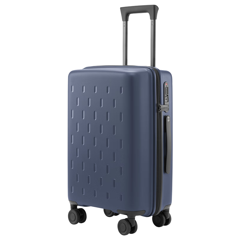 Mijia Xiaomi Luggage, 24-Inch Suitcase, Large Capacity Travel Case, Spinner Wheels, Password Lock, Leather Suitcase for Men And Women, Blue Color
